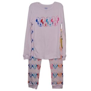 Disney Kids Pajama Set - Pink and Blue Mickey and Minnie